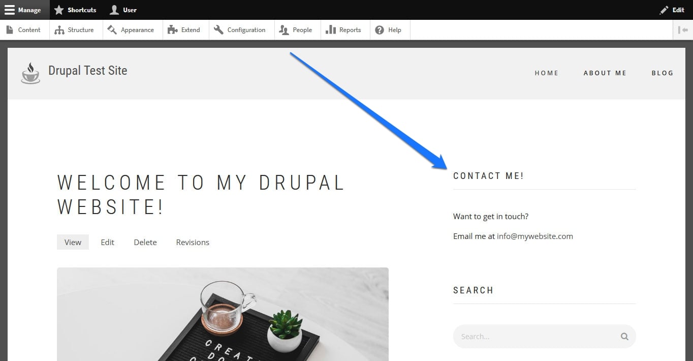 custom block on drupal front end