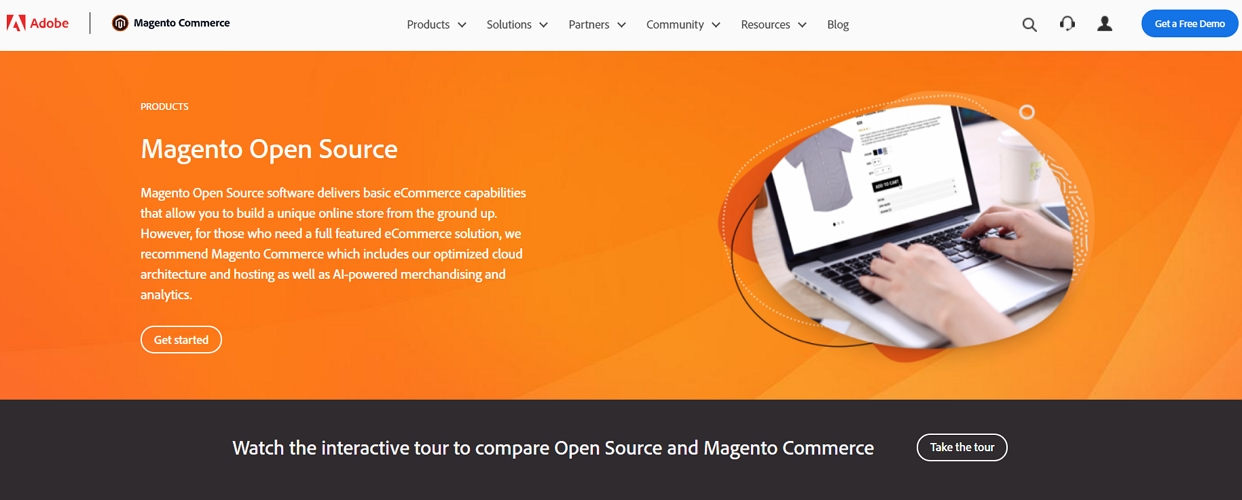 homepage magento