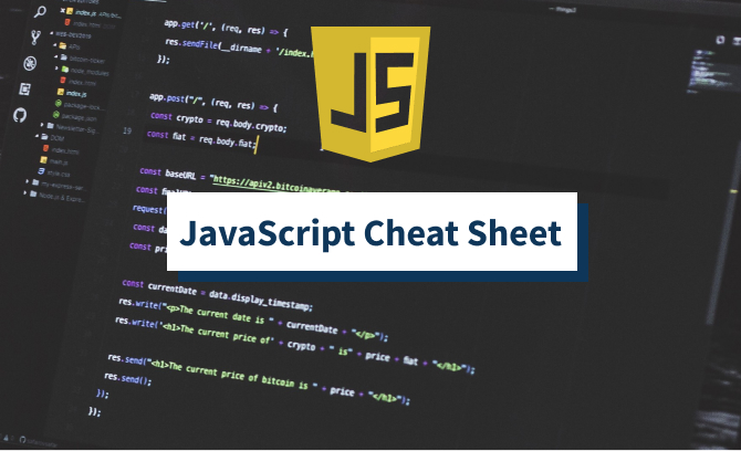 JavaScript Cheat Sheet by DaveChild - Download free from