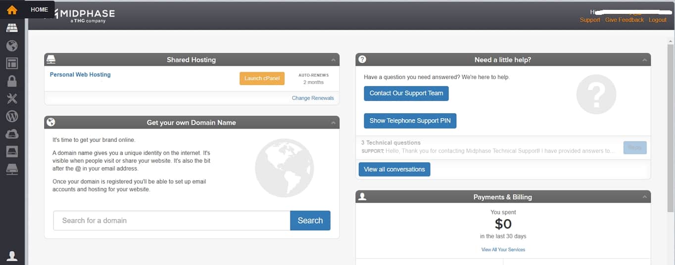 midphase cpanel