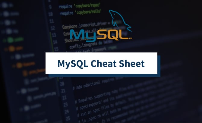 mysql cheat sheet