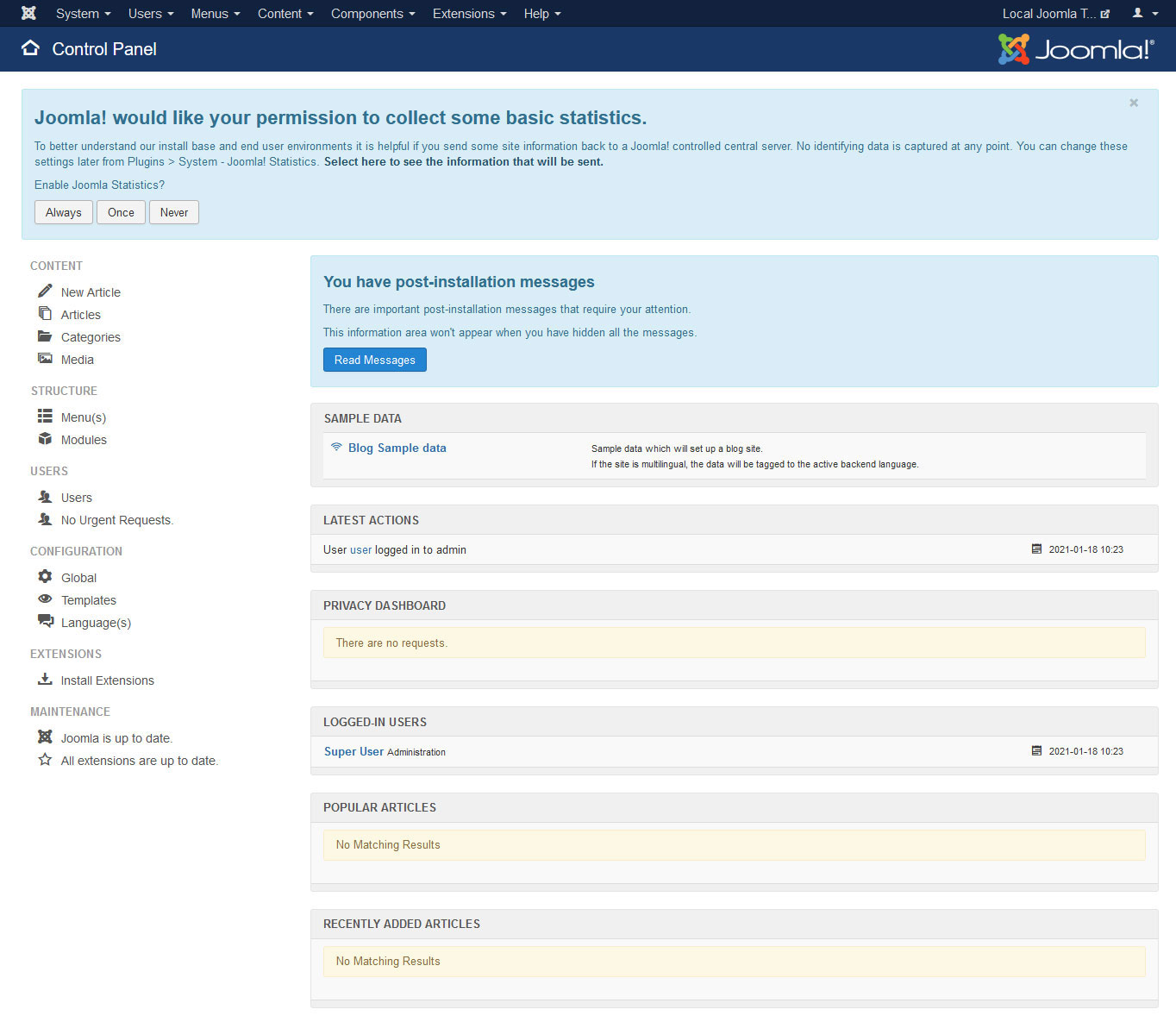 cara membuat web sekolah dengan joomla