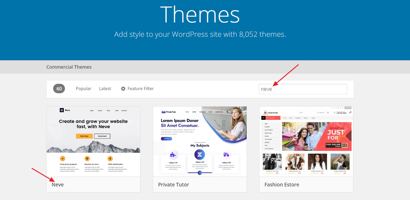 wordpress neve theme january 2021