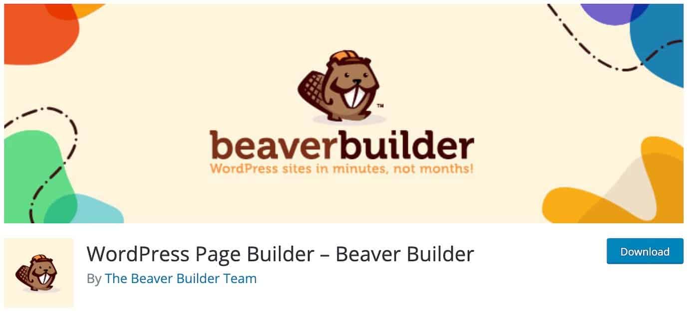 WordPress plugins voor inhoud: Beaver Builder