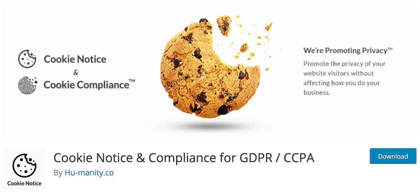 Complementos de WordPress para GDPR y CCPA: Aviso de cookies