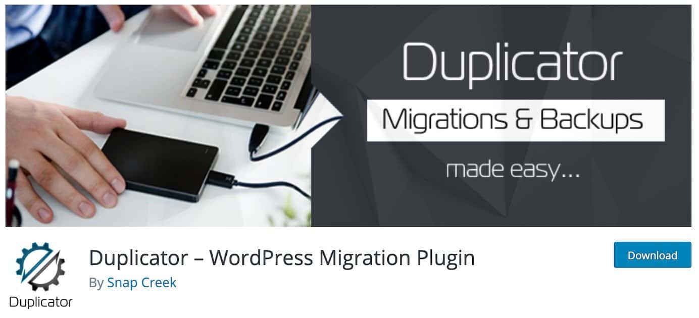 WordPress-Plugins für die Migration: Duplicator