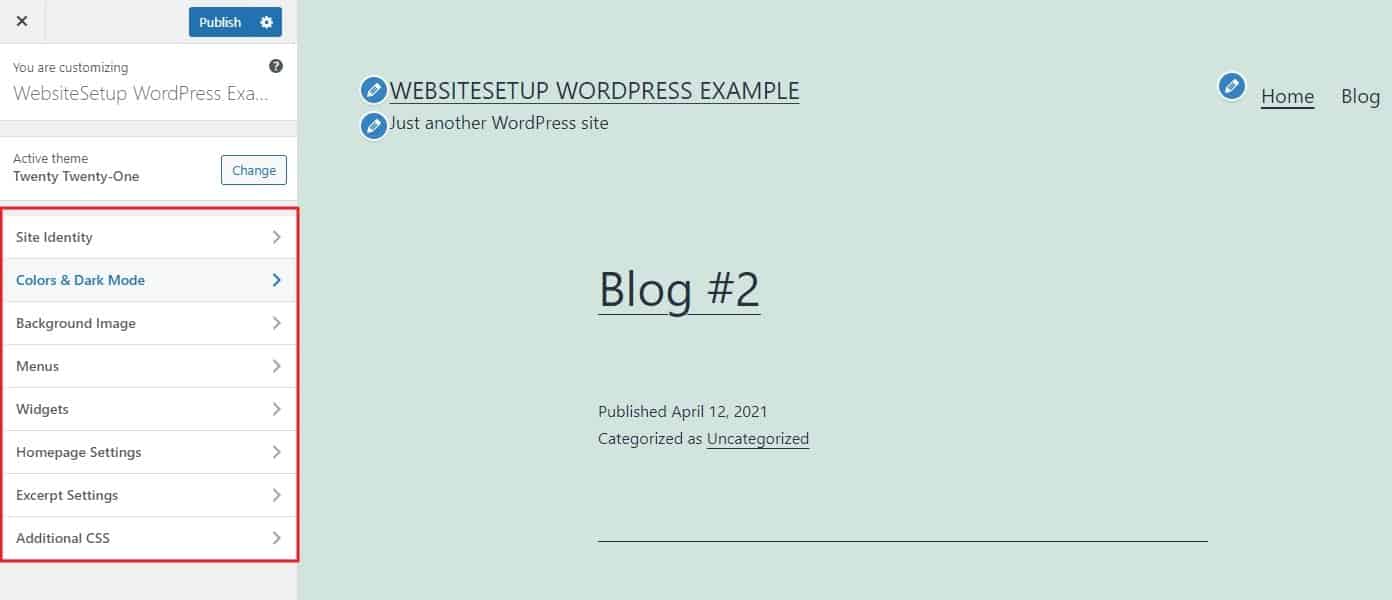 Menyesuaikan Tema WordPress