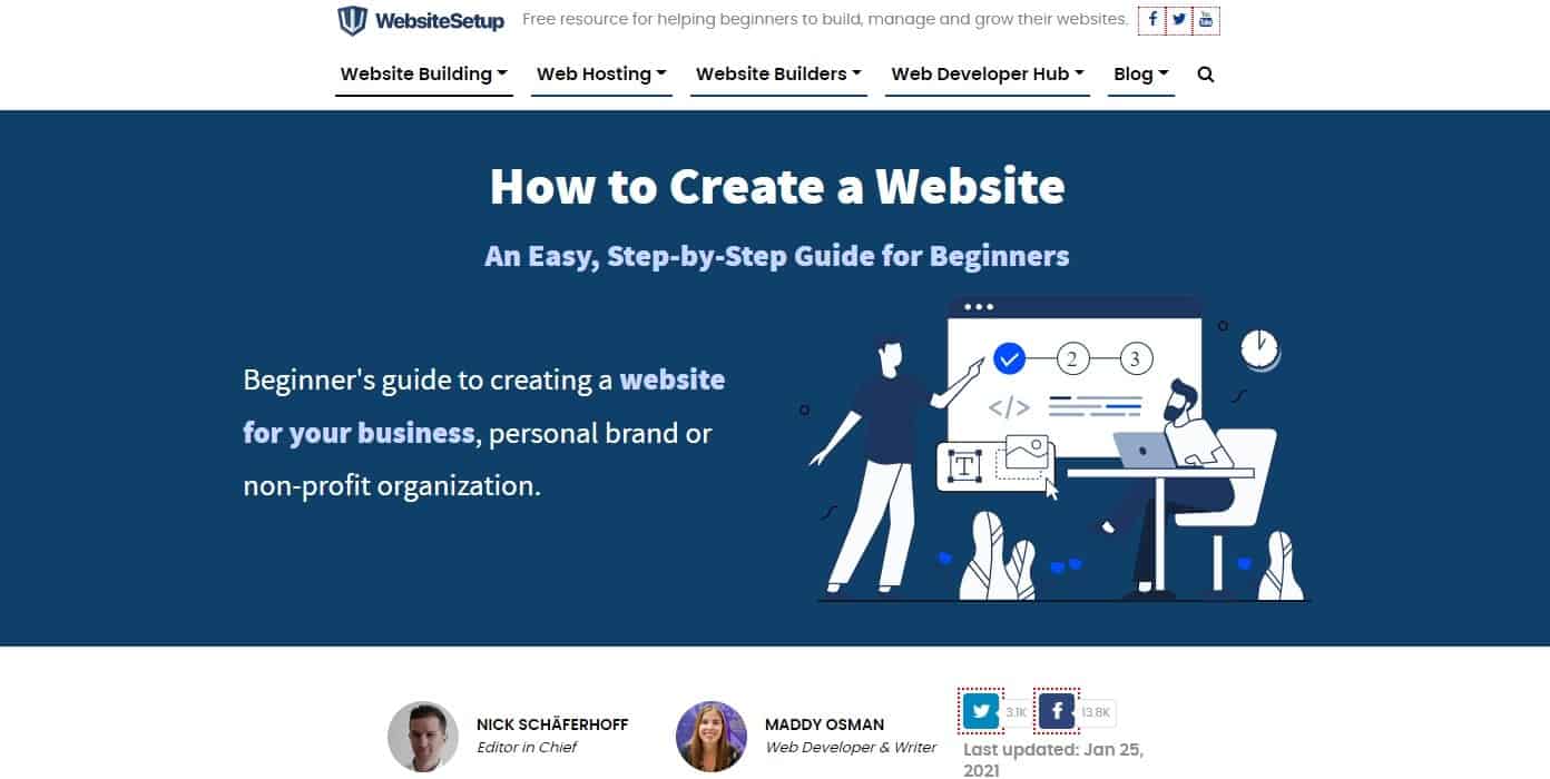 WebsiteSetup Homepage