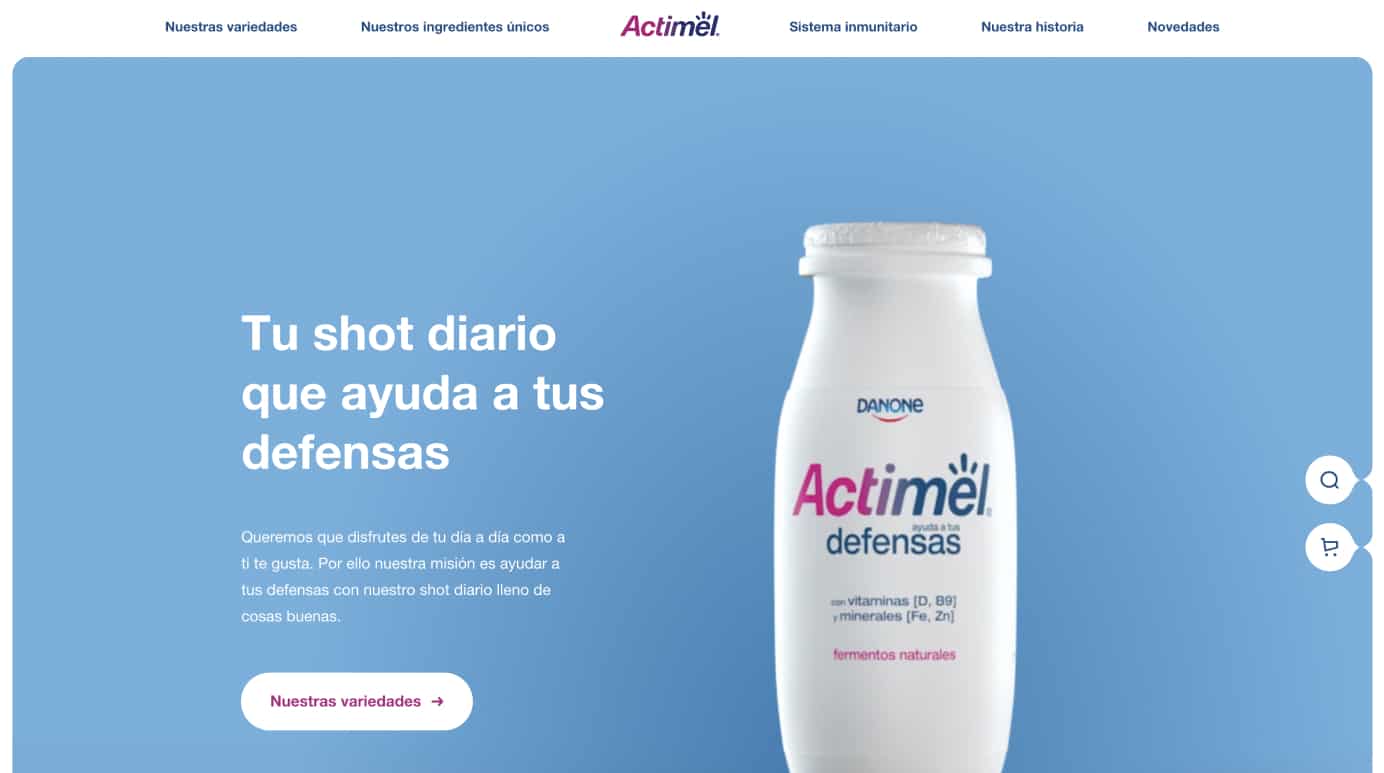 Actimel website