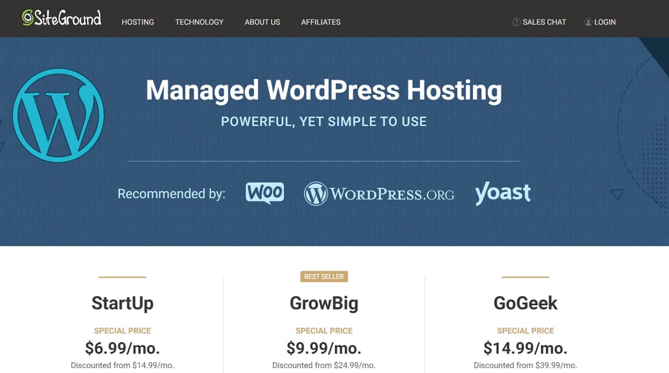 SiteGround WordPress hosting
