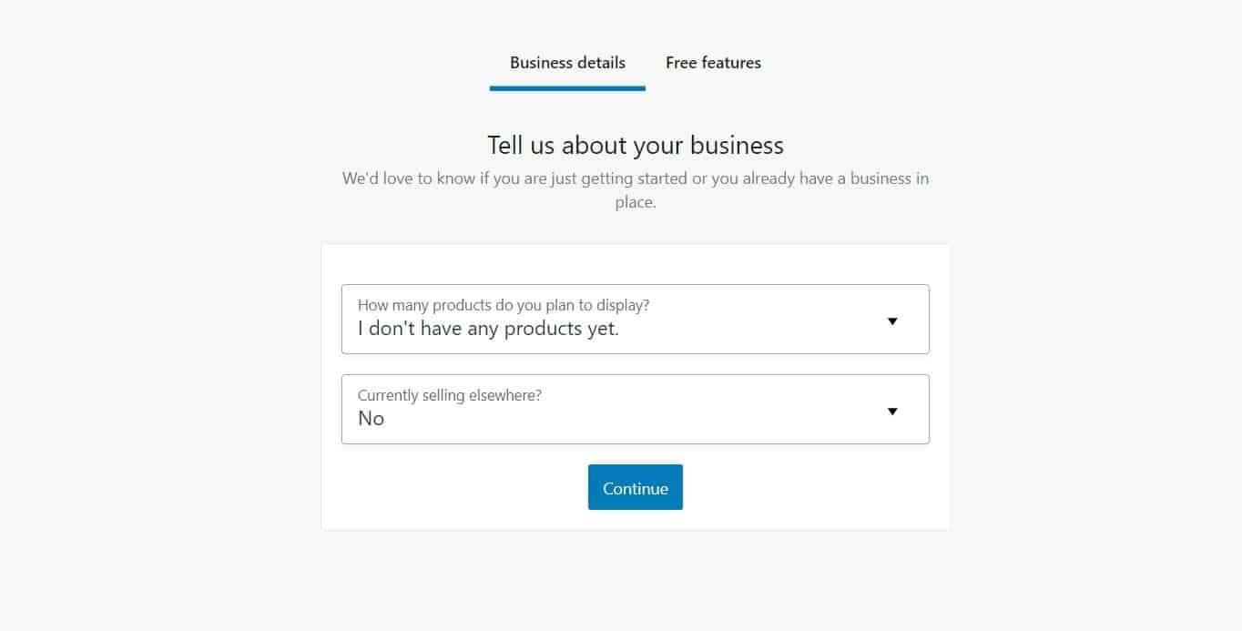 WooCommerce business details