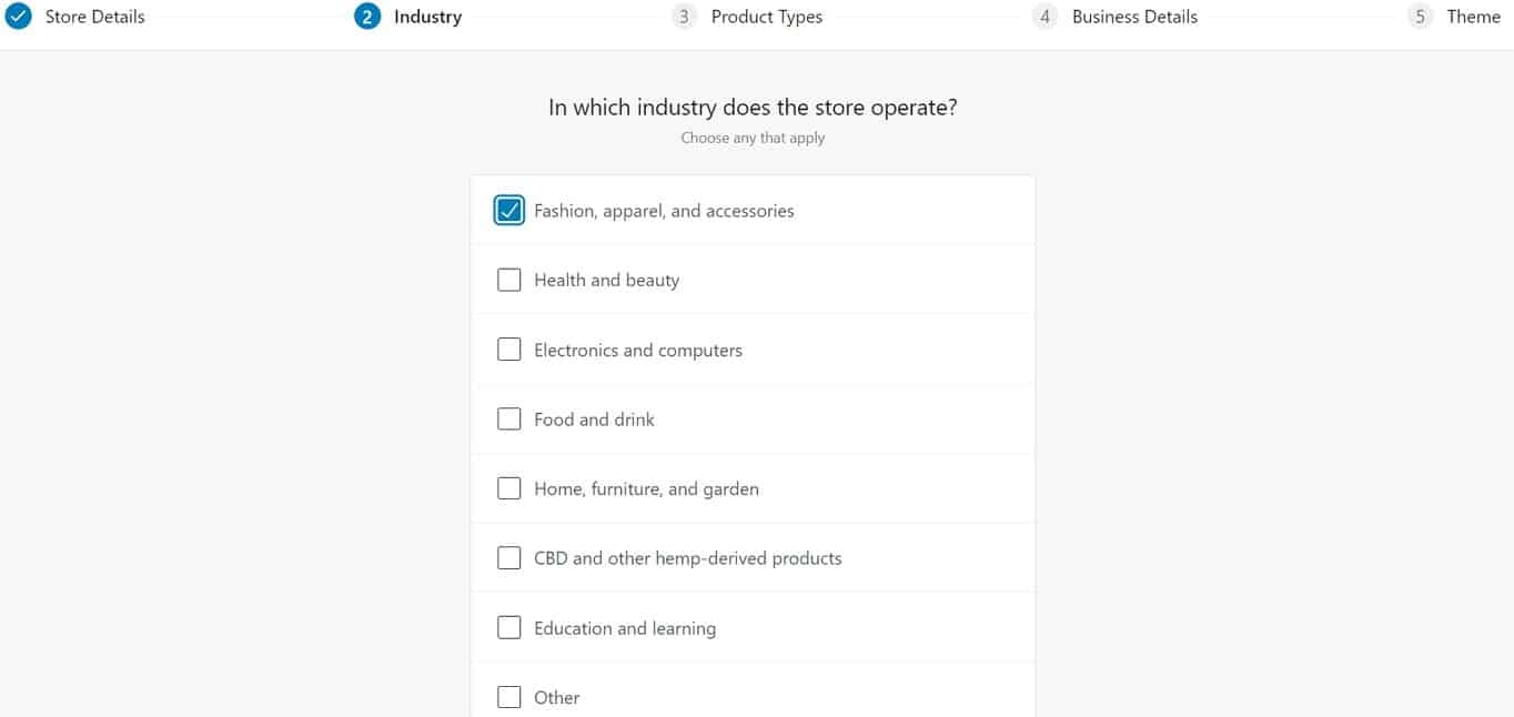 WooCommerce pick industry