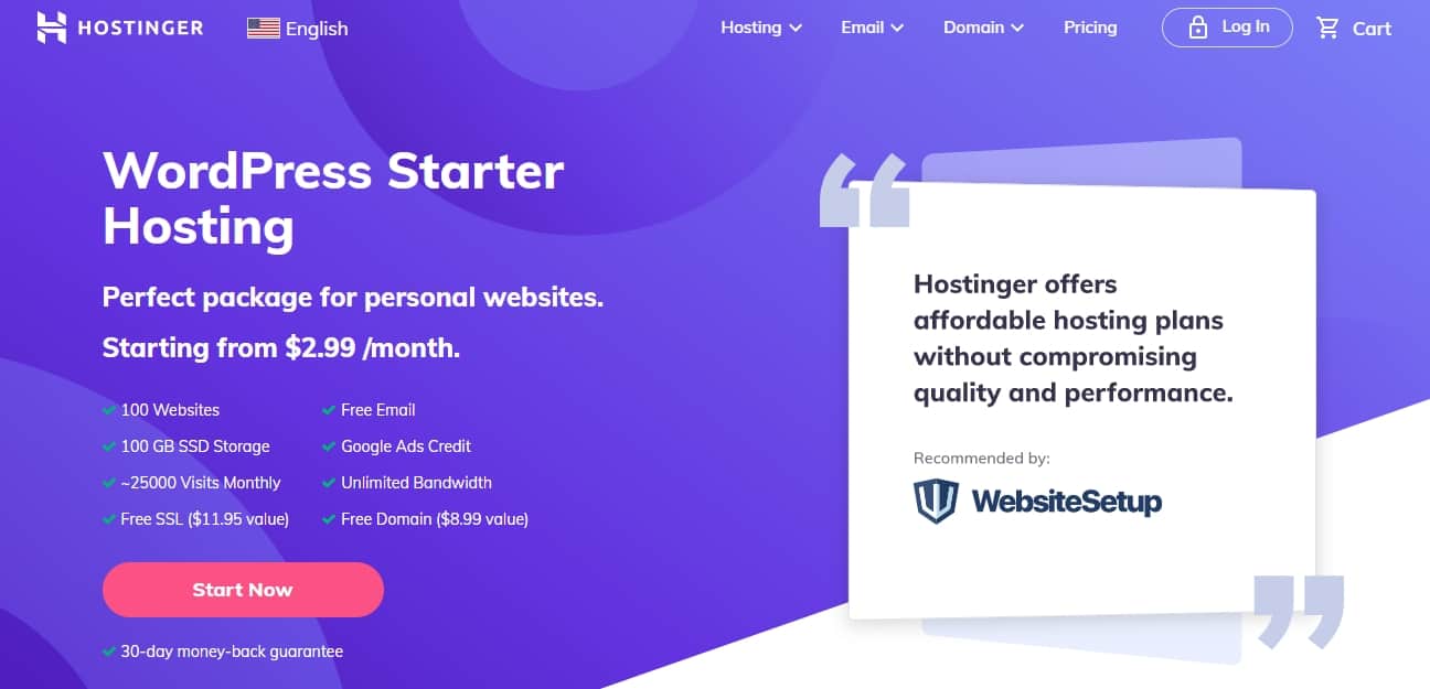 Hostinger WordPress Hosting
