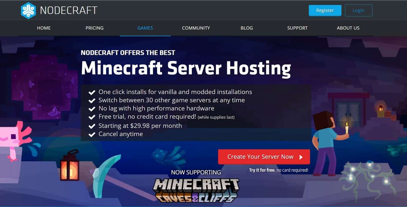 server hosting minecraft