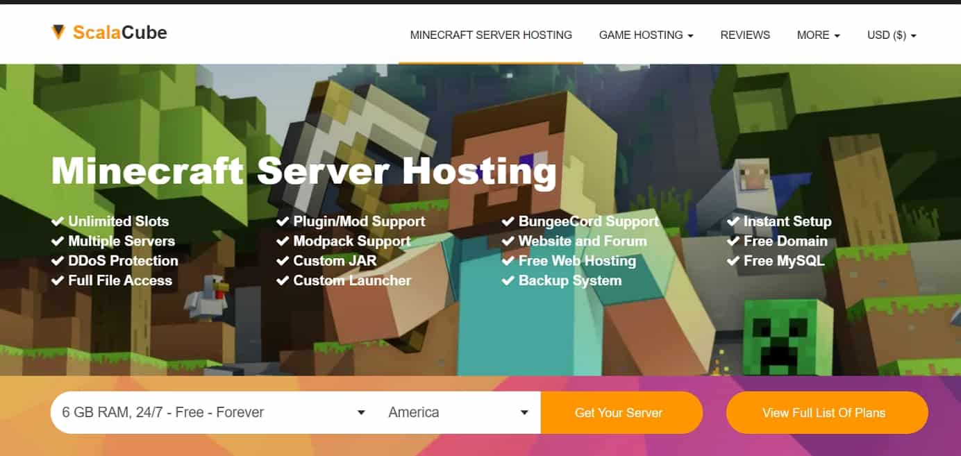 minecraft server free hosting 247