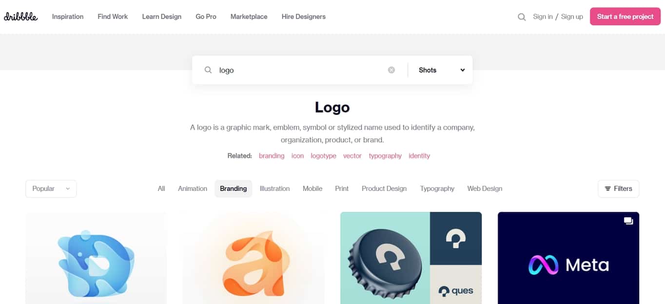 web logo design