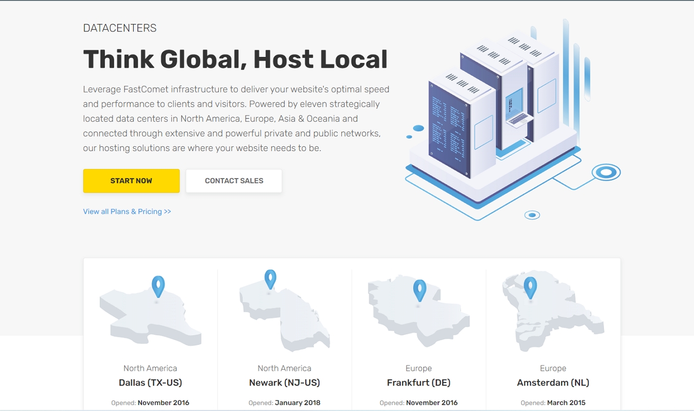 Fastcomet data centers