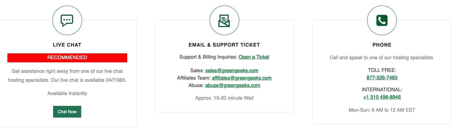 How to reach out to the GreenGeeks’ support team