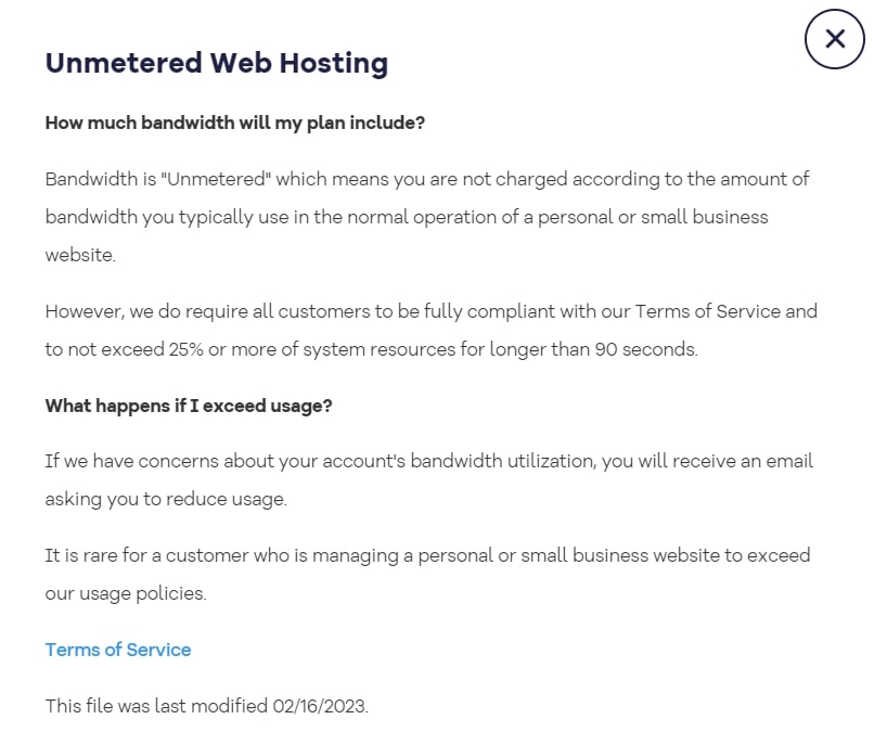 The limitations of HostGator’s “unmetered” bandwidth policies.