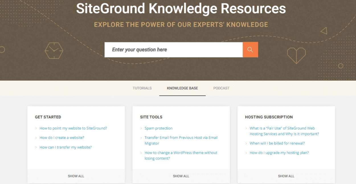 SiteGround’s knowledge base.