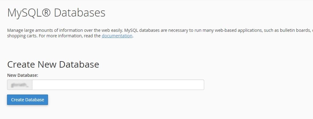 MYSQL database form