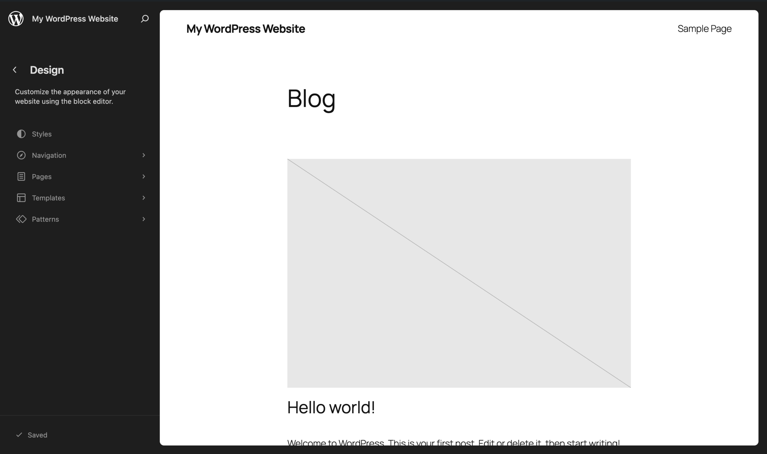 Editing the site navigation in the WordPress Site Editor